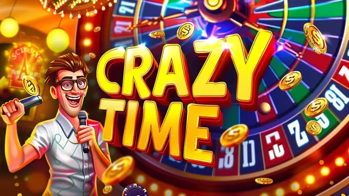 1777BDT Crazy Time bonus wheel with segments, hosts and rewards 1777BDT Crazy Time bonus wheel game
